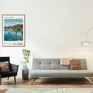 Real Photo, Lake Tahoe Print, Lake Tahoe Wall Art, Lake Tahoe Poster, Lake Tahoe Photo, Lake Tahoe Poster Print, Lake Tahoe Decor image 3