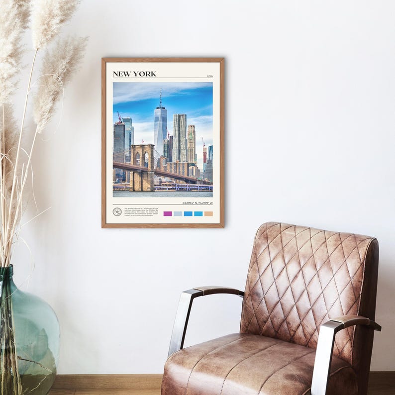 Real Photo, New York State Print, New York Wall Art, New York Poster, New York Photo, New York Poster Print, New York Decor, USA image 2