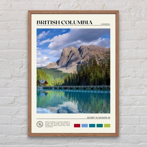 Fotografía real, impresión de Columbia Británica, arte de Columbia Británica, póster de Columbia Británica, fotografía de Columbia Británica, decoración de Columbia Británica