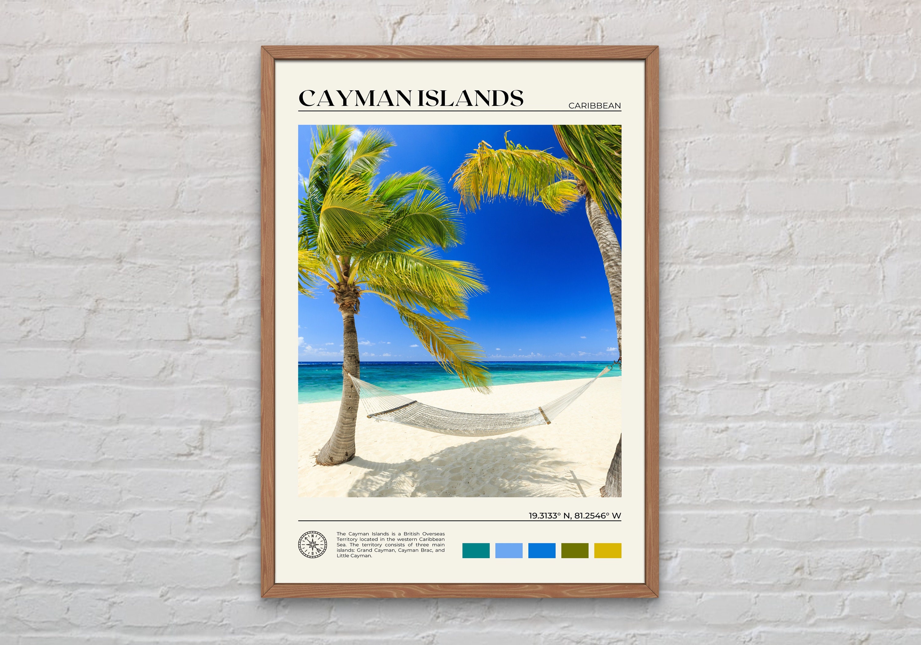 Mapa De Las Islas Caimán Y El Caribe