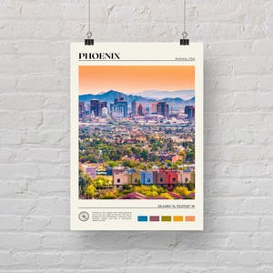 Echte foto, Phoenix-afdruk, Phoenix-muurkunst, Phoenix-poster, Phoenix-foto, Phoenix-posterafdruk, Phoenix-muurdecoratie, Arizona-afdruk afbeelding 5