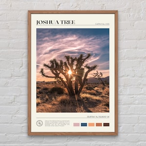 Foto real, impressão de Joshua Tree, arte de Joshua Tree, pôster de Joshua Tree, foto de Joshua Tree, impressão de pôster de Joshua Tree, decoração de Joshua Tree