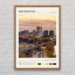 Real Photo, Richmond Print, Richmond Wall Art, Richmond Poster, Richmond Photo, Richmond Poster Print, Richmond Wall Decor, Virginia