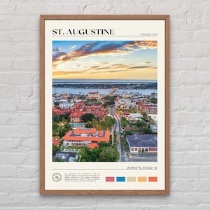 Real Photo, St Augustine Print, St Augustine Wall Art, St Augustine Poster, St Augustine Photo, Saint Augustine Poster Print, Florida