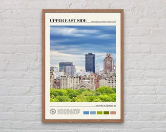 Echtes Foto, East Side Print, East Side Wandkunst, East Side Poster, East Side, Manhattan, New York City Foto