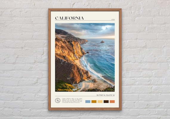 Real Photo, California Print, California Wall Art, California Poster, California Photo, California Poster Print, California Decor