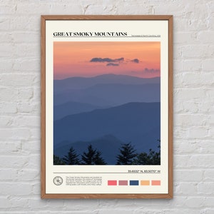 Real Photo, Great Smoky Mountains National Park Print, Great Smoky Mountains Wall Art, Great Smoky Mountains Poster, United States