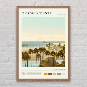 Echtes Foto, Orange County Druck, Orange County Wandkunst, Orange County Poster, Orange County Poster Druck, Orange County Foto, USA