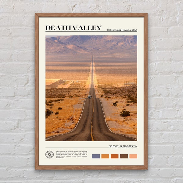 Real Photo, Death Valley Print, Death Valley Wall Art, Death Valley Poster, Death Valley Photo, Death Valley Poster Print, USA Print
