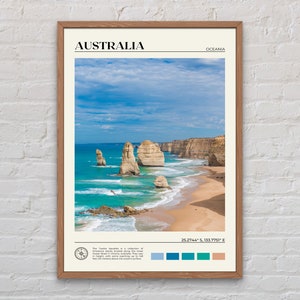 Fotografía real, impresión de Australia, arte mural de Australia, póster de Australia, fotografía de Australia, impresión de póster de Australia, decoración de pared de Australia