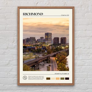 Prawdziwe zdjęcie, wydruk z Richmond, sztuka ścienna z Richmond, plakat z Richmond, zdjęcie z Richmond, wydruk plakatu z Richmond, dekoracja ścienna z Richmond, Wirginia