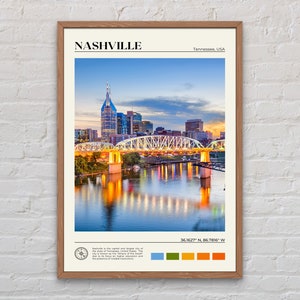 Vraie photo, impression de Nashville, art mural Nashville, affiche de Nashville, photo de Nashville, impression d'affiche de Nashville, décoration murale de Nashville