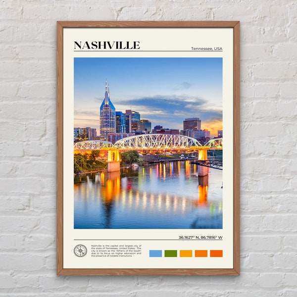 Real Photo, Nashville Print, Nashville Wall Art, Nashville Poster, Nashville Photo, Nashville Poster Print, Nashville Wall Decor