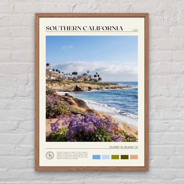 Real Photo, Southern California Print, California Wall Art, Southern California Poster, California Photo, California Poster Print