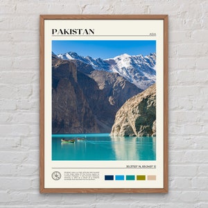 Foto real, impresión de Pakistán, arte mural de Pakistán, póster de Pakistán, foto de Pakistán, impresión de póster de Pakistán, decoración de pared de Pakistán, Asia