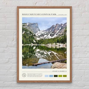 Real Photo, Rocky Mountain National Park Print, Rocky Mountain Wall Art, Rocky Mountain Poster, Rocky Mountain Photo, Colorado, USA
