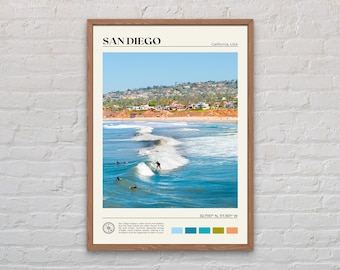 Real Photo, San Diego Print, San Diego Wall Art, San Diego Poster, San Diego Photo, San Diego Poster Print, California Poster Print