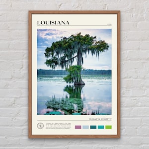 Real Photo, Louisiana Print, Louisiana Wall Art, Louisiana Poster, Louisiana Photo, Louisiana Poster Print, Louisiana Wall Decor, USA