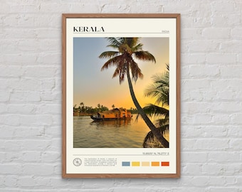 Echtes Foto, Kerala Druck, Kerala Wandkunst, Kerala Poster, Kerala Foto, Kerala Poster-Druck, Kerala Wand-Dekor, Indien Poster-Druck