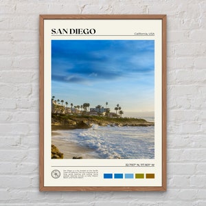 Real Photo, San Diego Print, San Diego Wall Art, San Diego Poster, San Diego Photo, San Diego Poster Print, California Poster Print