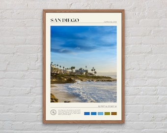 Real Photo, San Diego Print, San Diego Wall Art, San Diego Poster, San Diego Photo, San Diego Poster Print, California Poster Print