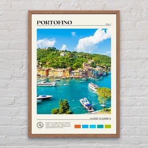 Foto real, impressão de Portofino, arte de parede de Portofino, pôster de Portofino, foto de Portofino, impressão de pôster de Portofino, decoração de Portofino, Itália