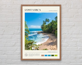 Foto reale, stampa Costa Rica, arte murale Costa Rica, poster Costa Rica, foto Costa Rica, stampa poster Costa Rica, decorazioni Costa Rica