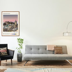 Foto real, Impresión de Edimburgo, Arte mural de Edimburgo, Póster de Edimburgo, Foto de Edimburgo, Impresión de póster de Edimburgo, Decoración de Edimburgo, Escocia imagen 3