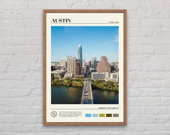 Echtes Foto, Austin Druck, Austin Wandkunst, Austin Poster, Austin Foto, Austin Posterdruck,Auditorium Shores, Texas Poster, USA