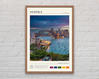 Foto real, Impresión de Sídney, Arte mural de Sídney, Póster de Sídney, Foto de Sídney, Impresión de póster de Sídney, Decoración de pared de Sídney, Póster de Australia