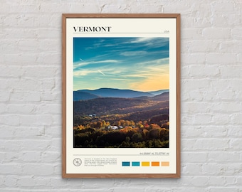 Real Photo, Vermont Print, Vermont Wall Art, Vermont Poster, Vermont Photo, Vermont Poster Print, Vermont Decor, USA Poster Print