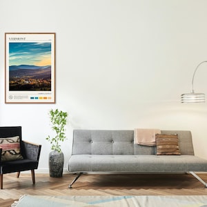Real Photo, Vermont Print, Vermont Wall Art, Vermont Poster, Vermont Photo, Vermont Poster Print, Vermont Decor, USA Poster Print image 3