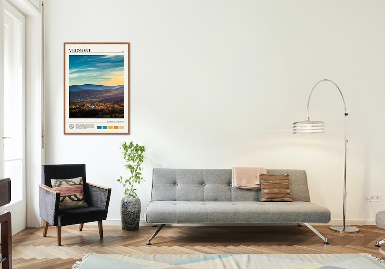 Real Photo, Vermont Print, Vermont Wall Art, Vermont Poster, Vermont Photo, Vermont Poster Print, Vermont Decor, USA Poster Print image 3