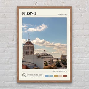 Real Photo, Fresno Print, Fresno Wall Art, Fresno Poster, Fresno Photo, Fresno Poster Print, Fresno Wall Decor, California Poster