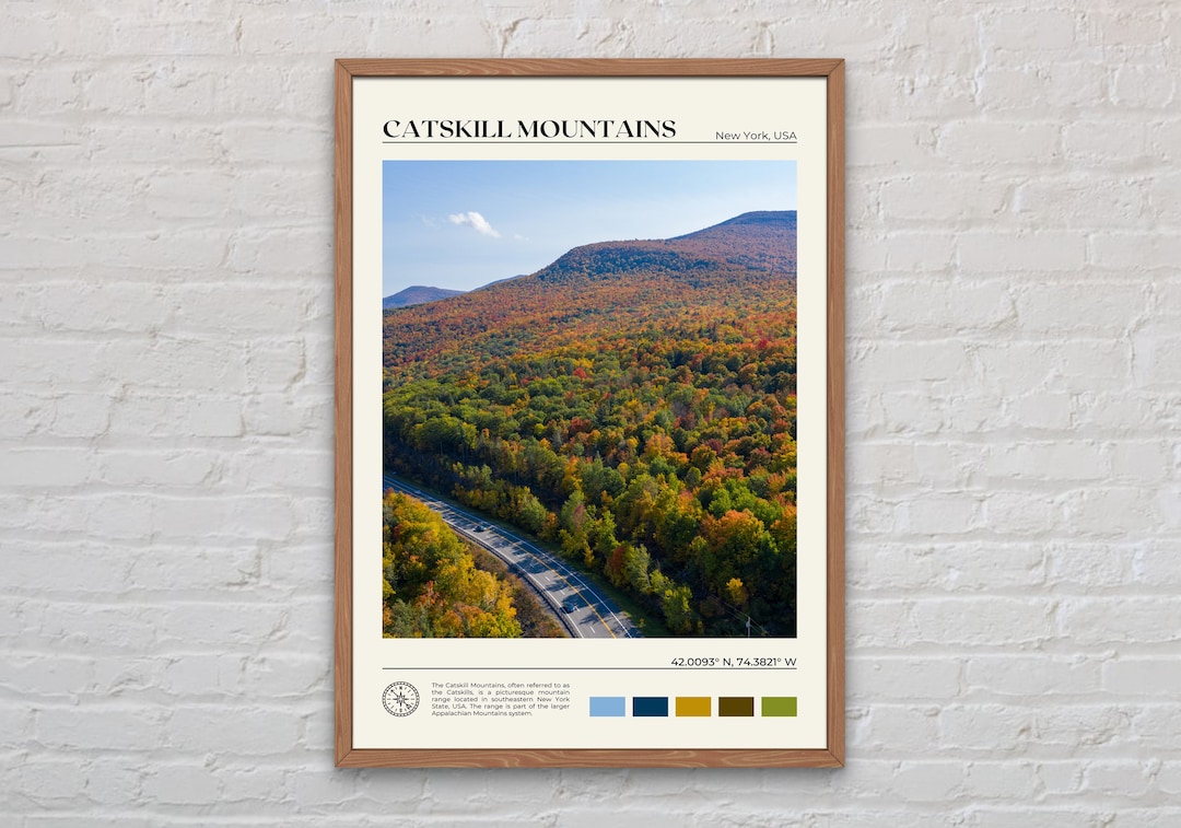 Real Photo, Catskill Mountains Print, Catskill Mountains Wall Art