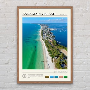Echte foto, Anna Maria Island-print, Anna Maria Island-muurkunst, Anna Maria Island-poster, Anna Maria Island-foto, poster Florida