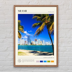 Echte foto, Miami-afdruk, Miami-muurkunst, Miami-poster, Miami-foto, Miami-posterafdruk, Miami-muurdecoratie, posterafdruk Florida, VS
