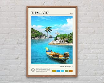 Foto real, Impresión de Tailandia, Arte mural de Tailandia, Póster de Tailandia, Foto de Tailandia, Impresión de póster de Tailandia, Decoración de pared de Tailandia, Asia