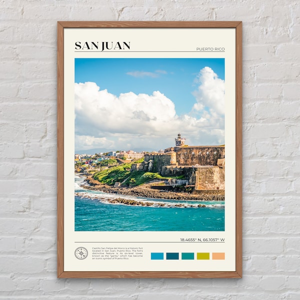 Real Photo, San Juan Print, San Juan Wall Art, San Juan Poster, San Juan Photo, San Juan Poster Print, San Juan Decor, Puerto Rico