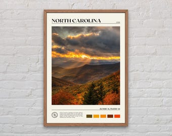 Real Photo, North Carolina Print, North Carolina Wall Art, North Carolina Poster, North Carolina Photo, North Carolina Wall Decor
