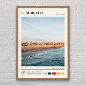 Real Photo, Seal Beach Print, Seal Beach Wall Art, Seal Beach Poster, Seal Beach Photo, Seal Beach Wall Decor, California Poster, USA