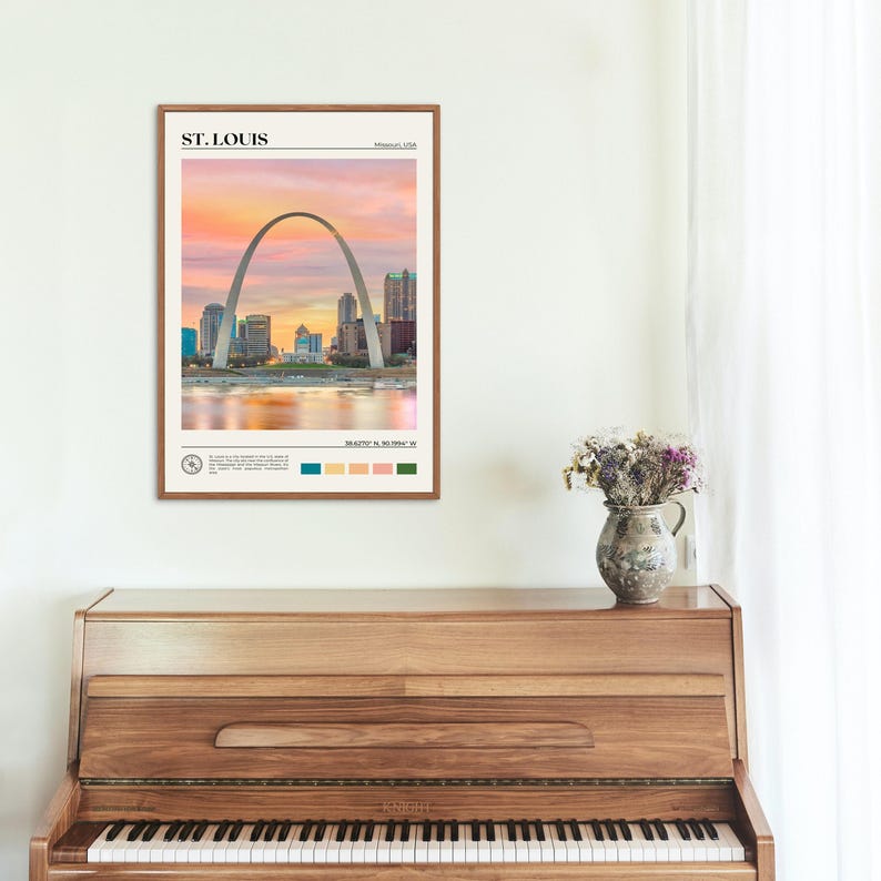 Real Photo, St. Louis Print, St. Louis Wall Art, St. Louis Poster, St. Louis Photo, St. Louis Poster Print, St. Louis Wall Decor image 4