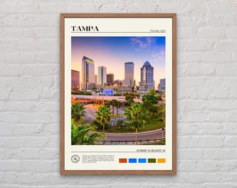 echtes Foto, Tampa Print, Tampa Wandkunst, Tampa Poster, Tampa Foto, Tampa Poster Druck, Tampa Wanddekor, Florida Poster Druck, USA