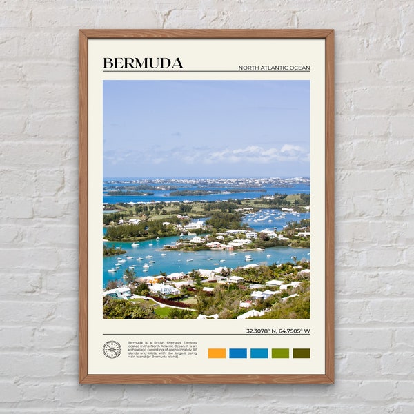 Echtes Foto, Bermuda Print, Bermuda Wandkunst, Bermuda Poster, Bermuda Foto, Bermuda Poster Druck, Bermuda Wanddekor, Nordamerika