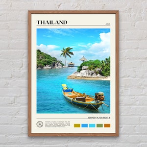 Foto real, impresión de Tailandia, arte mural de Tailandia, póster de Tailandia, foto de Tailandia, impresión de póster de Tailandia, decoración de pared de Tailandia, Asia