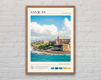 Real Photo, San Juan Print, San Juan Wall Art, San Juan Poster, San Juan Photo, San Juan Poster Print, San Juan Decor, Puerto Rico