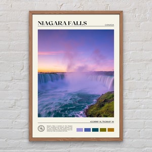 Real Photo, Niagara Falls Print, Niagara Falls Wall Art, Niagara Falls Poster, Niagara Falls Photo, British Columbia Wall Decor