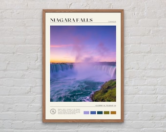 Real Photo, Niagara Falls Print, Niagara Falls Wall Art, Niagara Falls Poster, Niagara Falls Photo, British Columbia Wall Decor
