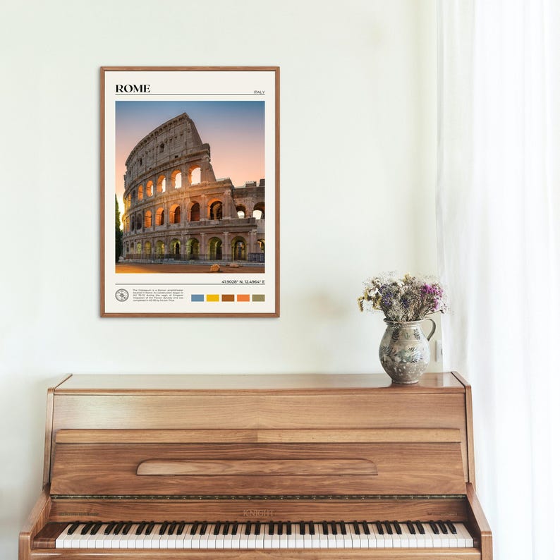 Real Photo, Rome Print, Rome Wall Art, Rome Poster, Rome Photo, Rome Poster Print, Rome Wall Decor, Roma Print, Italy Poster Print image 4