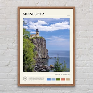 Foto real, impressão de Minnesota, arte de parede de Minnesota, pôster de Minnesota, foto de Minnesota, impressão de pôster de Minnesota, decoração de parede de Minnesota